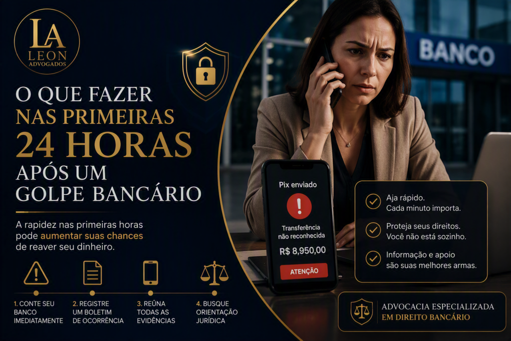 O que fazer nas primeiras 24 horas após um golpe bancário
