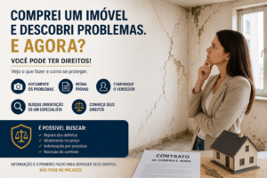 Comprei um imóvel e descobri problemas